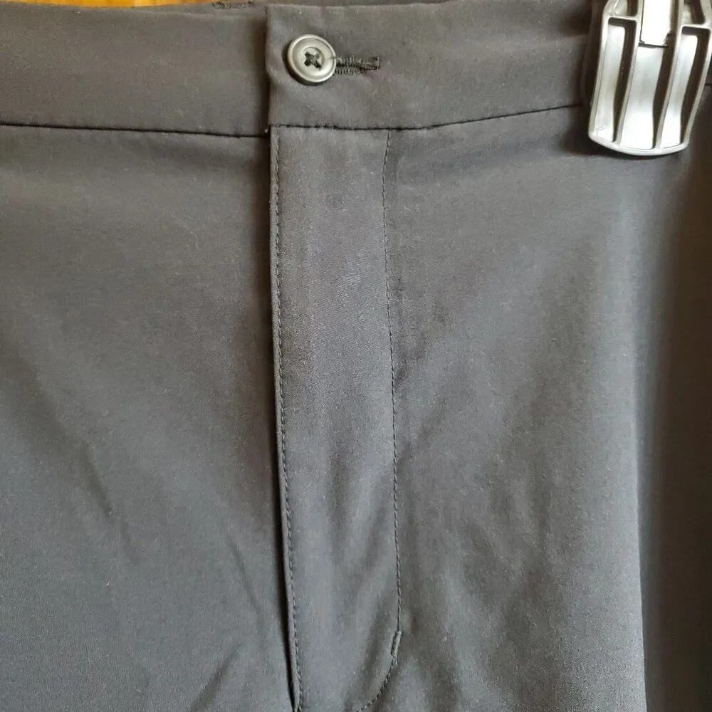 Links Edition Mens Golf‎ Shorts Sz 40 Black Stretch Moisture Wicking Perf Ath